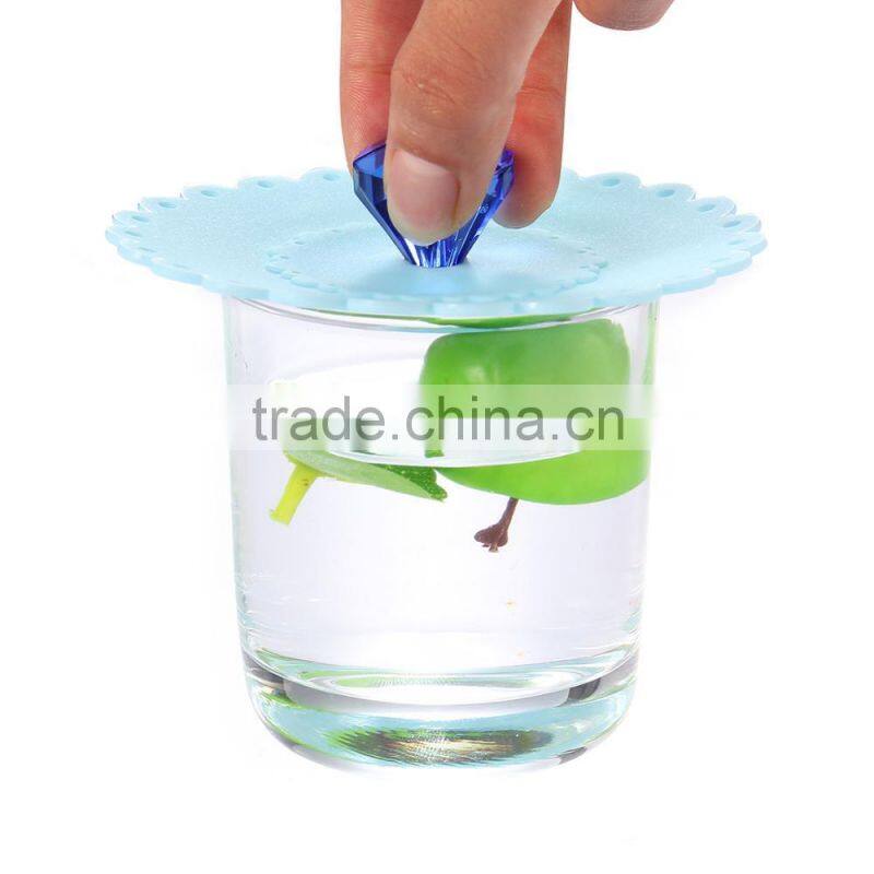 Creative Silicone Cover With Diamond Silicone Coffee Mug Cup Cover In Stock