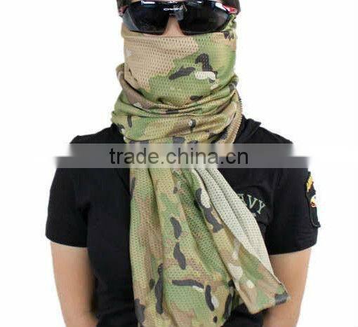 Camouflage scarf outdoor jungle scarf army scarf ,good price