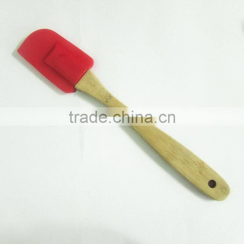 wholesale bamboo silicone spatula