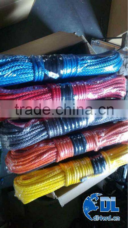 Aftermarket Auto Parts Multicolor 4x4 Electric Winch Rope 8MM Synthetic Rope