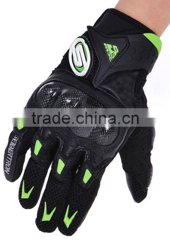 Seibertron M10 SMX-2 Air Carbon Fiber Riding Gloves bike MTB OFF ROAD BICYCLE Gloves Black/Green M/L/XL