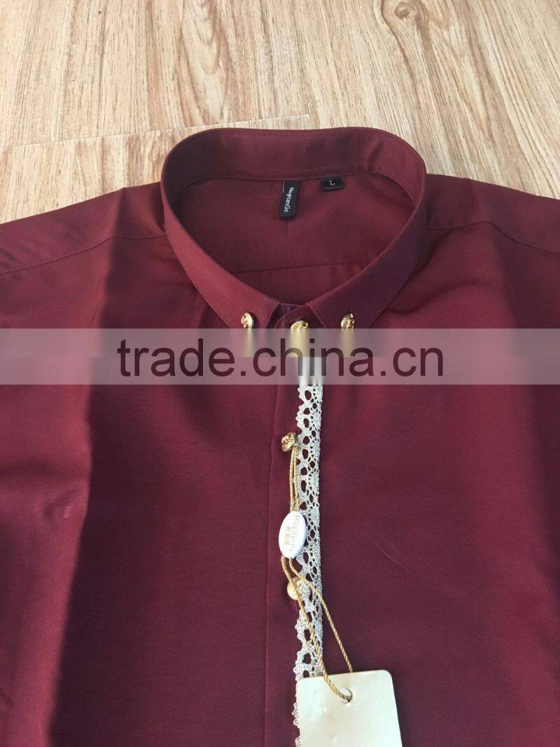 GZY latest shirt designs for men fashion cheap stocklot