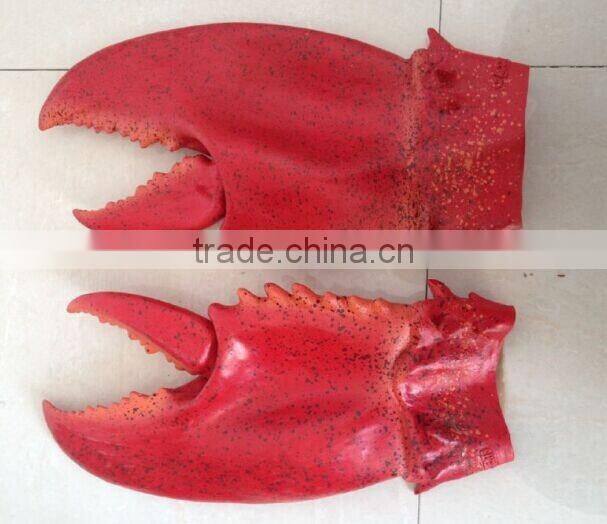 latex Giant Lobster Claw Gloves