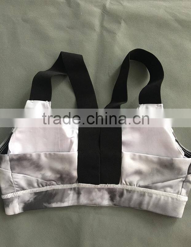womens sports nylon spandex sexy yoga tops bra 2016