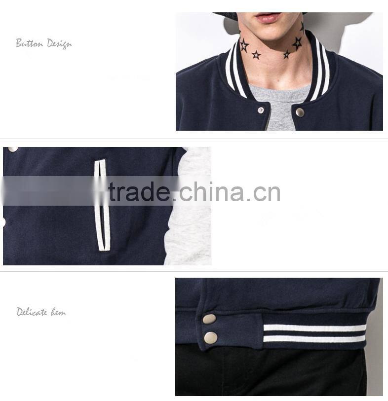 2017 Top Fashion Design Men's Baseball jacket High Quality Popular jackets
