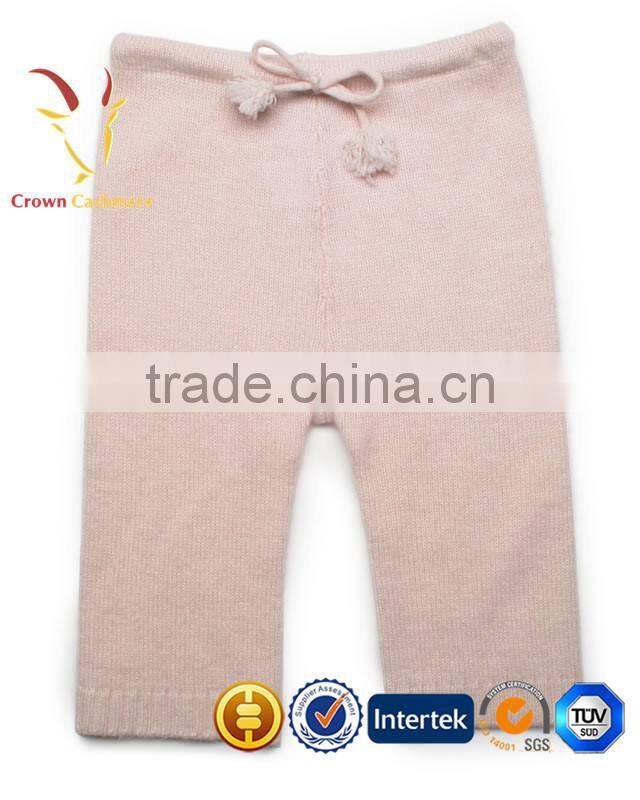 Colorful 100% Pure Cashmere Knitted Wool Pants Trousers
