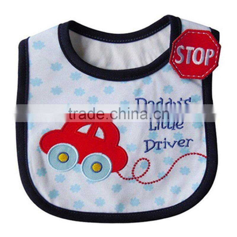 Custom embroidered baby bandana bibs