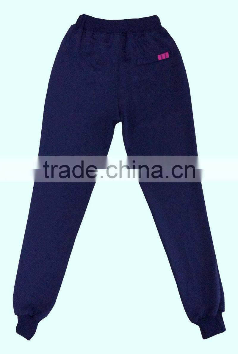 Fashion custom fantastic matching color women contracted long sleeve sportswears made in china