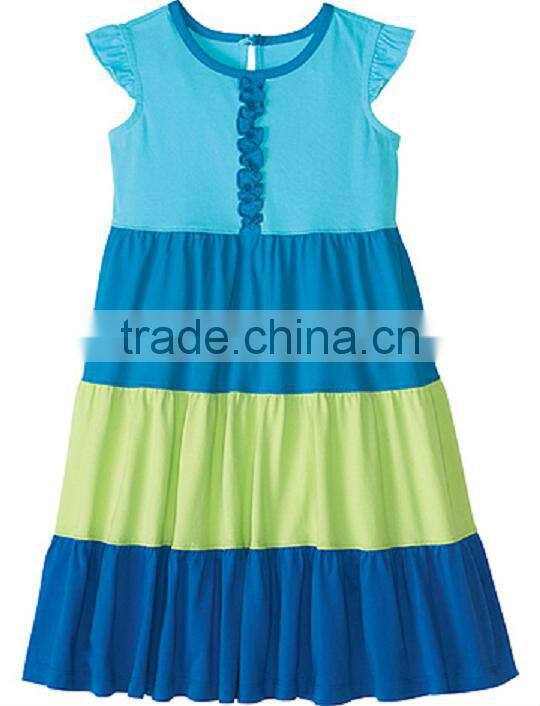 GIRLS CUT & SEW A LINE DRESS WITH CAP SLEEVES