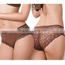 Stylish ladies transparent elegant sexy black lace sheer panties