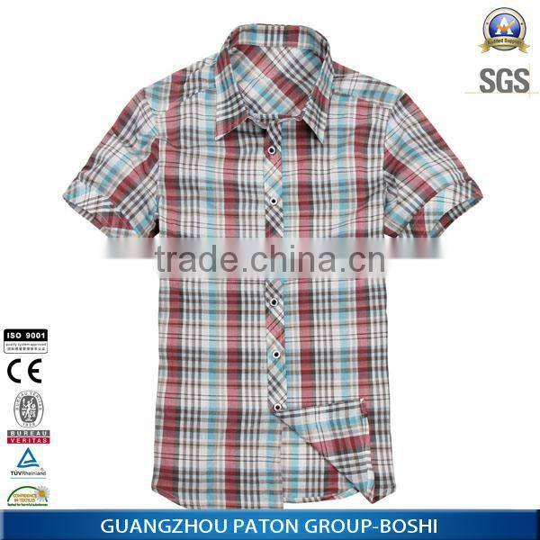 100% cotton fabric wholesale clothing mens shirts different colors available