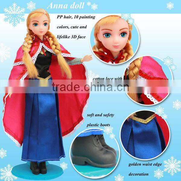 Plastic Material and PVC Plastic Type elsa doll