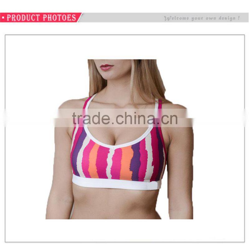 Hot Sale Custom New Style Fashion Yoga Fitness Training Sports Bra For Women