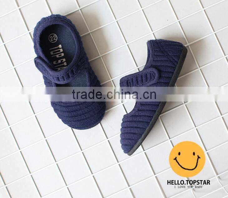 Canvas fabric girl shoes, magic velcro kids shoes