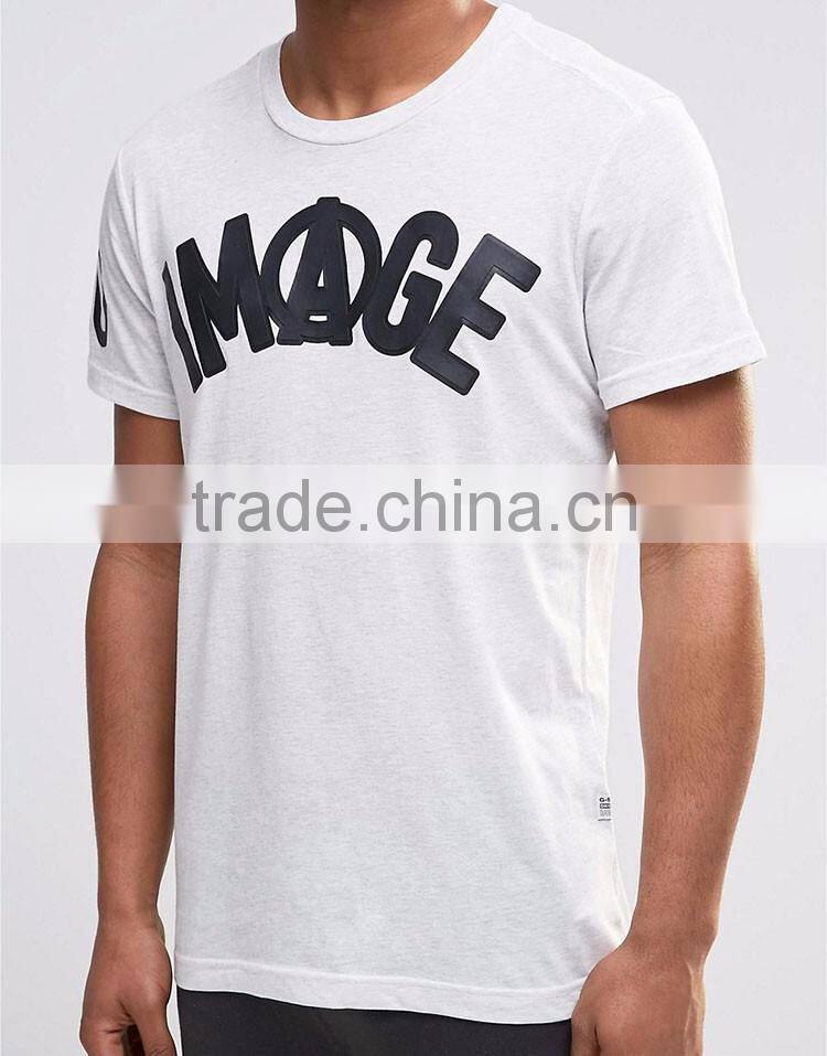 2017 Guangzhou Wholesaler Printed 180g 95% Cotton 5% Polyester Summer Short Sleeve T Shirt Stores