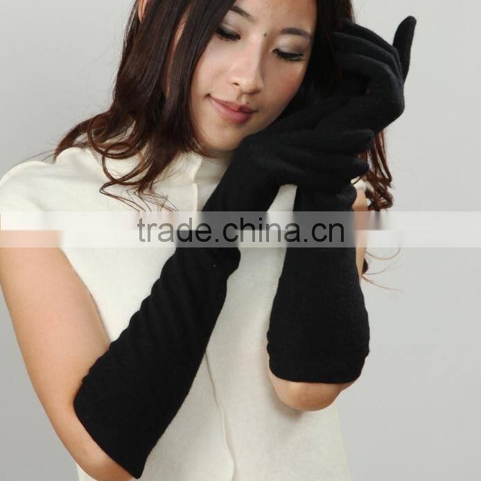 5 color-Women's long Stretch winter warm armwarmer wool gloves