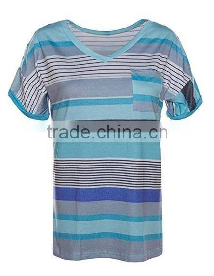 Women's V-neck Casual Short Sleeve T-shirt Blouse Tees Tops