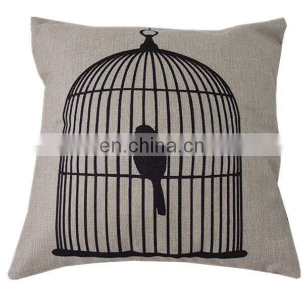 Custom cheap sofa car seat linen cushion cover50x50 fashion decorative pillow cover