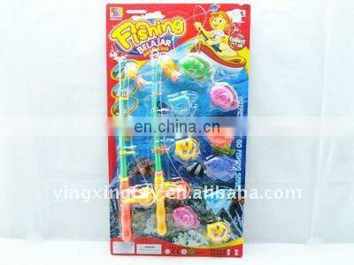 Kids plastic toy electronic fishing game