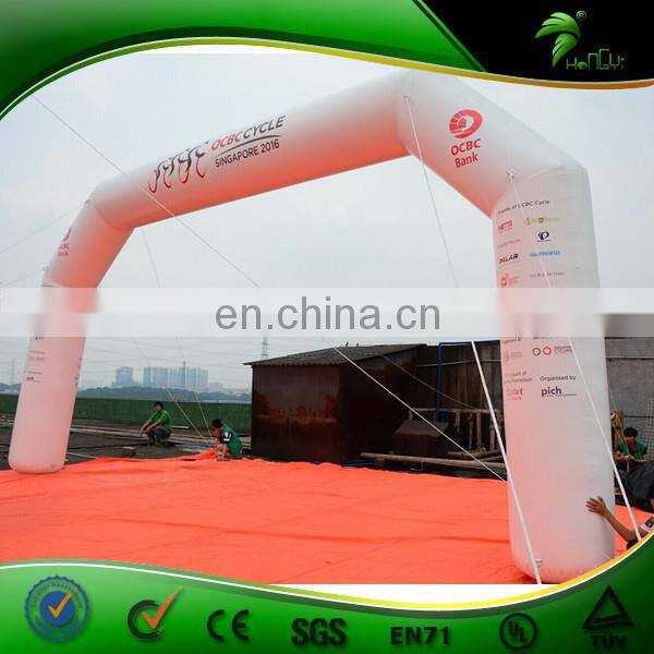 6m Inflatable Archway , Inflatable White Arch Door , PVC Promotion Event Inflatable Entrance Arch For Advertising