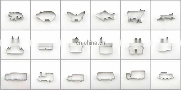 Dog shape stainless steel bulk cookie cutters