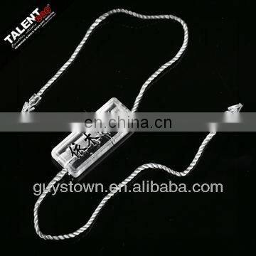custom garment brand name logo string lock seal tag