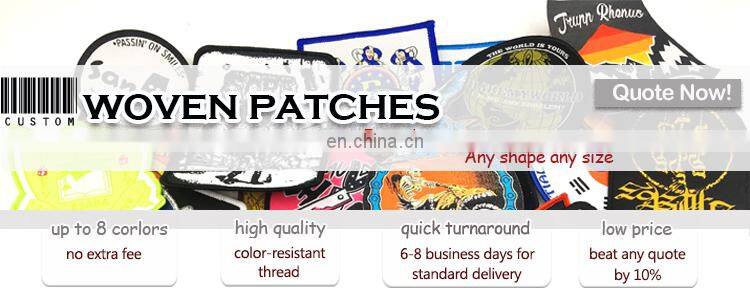 High quality woven badge / patch factory price