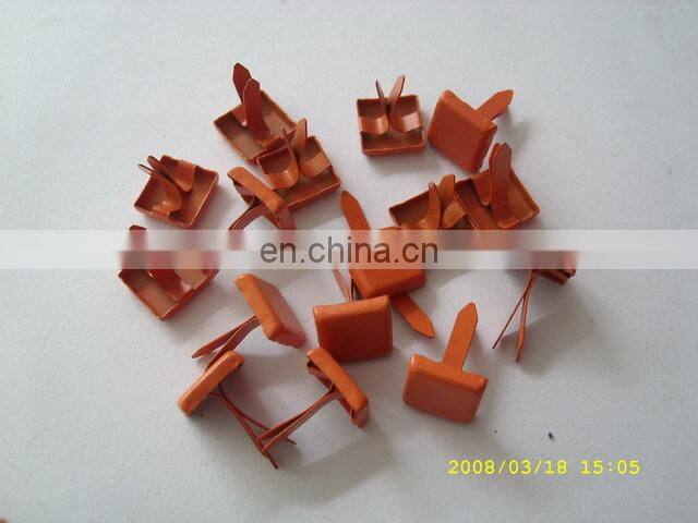 fashion metal cotter pin with red diamond