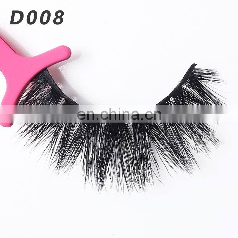 D008 Natural Customized Package 3D Mink Fur Lashes wholesale custom lash packaging box