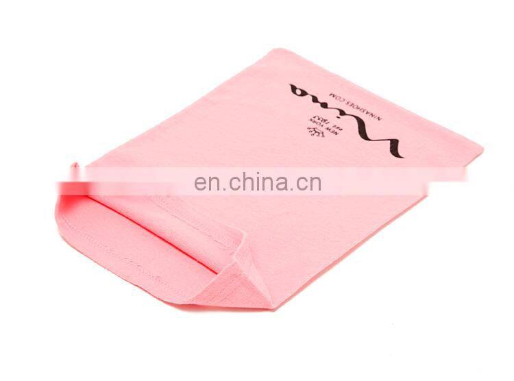 Wholesale cotton flannel drawstring shoe bag for packing shoes