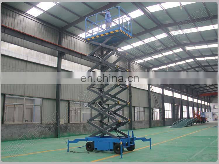 7LSJY Shandong SevenLift outdoor electric towable hydraulic rising single person underwater spring loaded scissor lift china