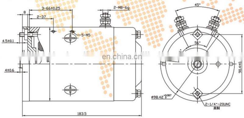 48V Permanent Magnet Motor DC
