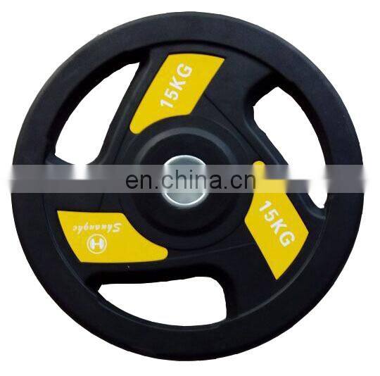 Commercial Gym Fitness Equipment Barbell Disc With Three Holes Wholesale