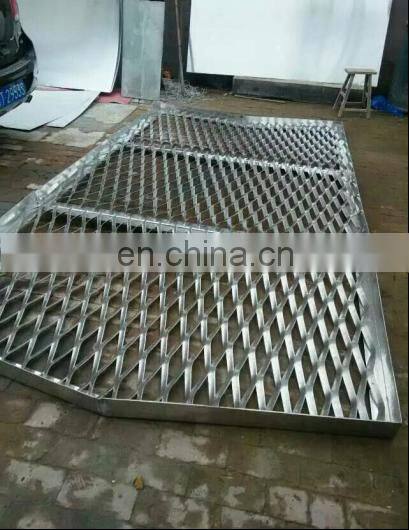 Building material sizes of expanded metal sheets