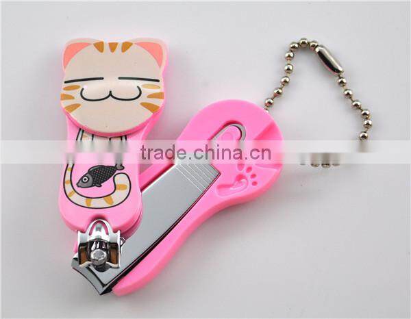 Little cat China cosmetic factory cute nail cutter set nail clipper kits