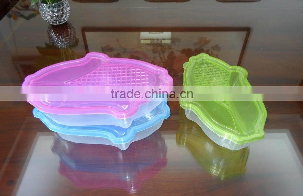 1900ml corn shape plastic food storage container / food storage box, microwavable