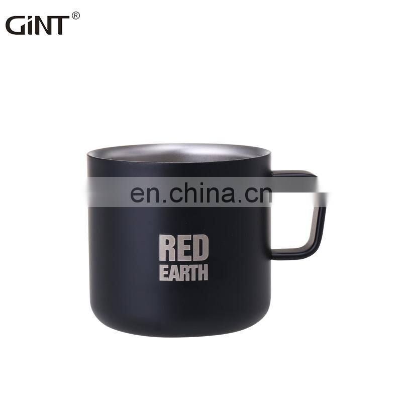 GiNT 210ML Portable Small Size Espresso Cup Double Wall Stainless Steel Cup Coffee Mugs for Cafe Office Use