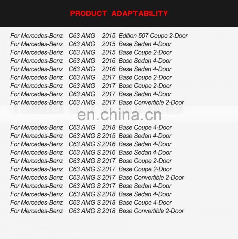 Carbon Fiber Exhaust Tips for Mercedes Benz C Class C63 AMG/C63 AMG S 2015-2018