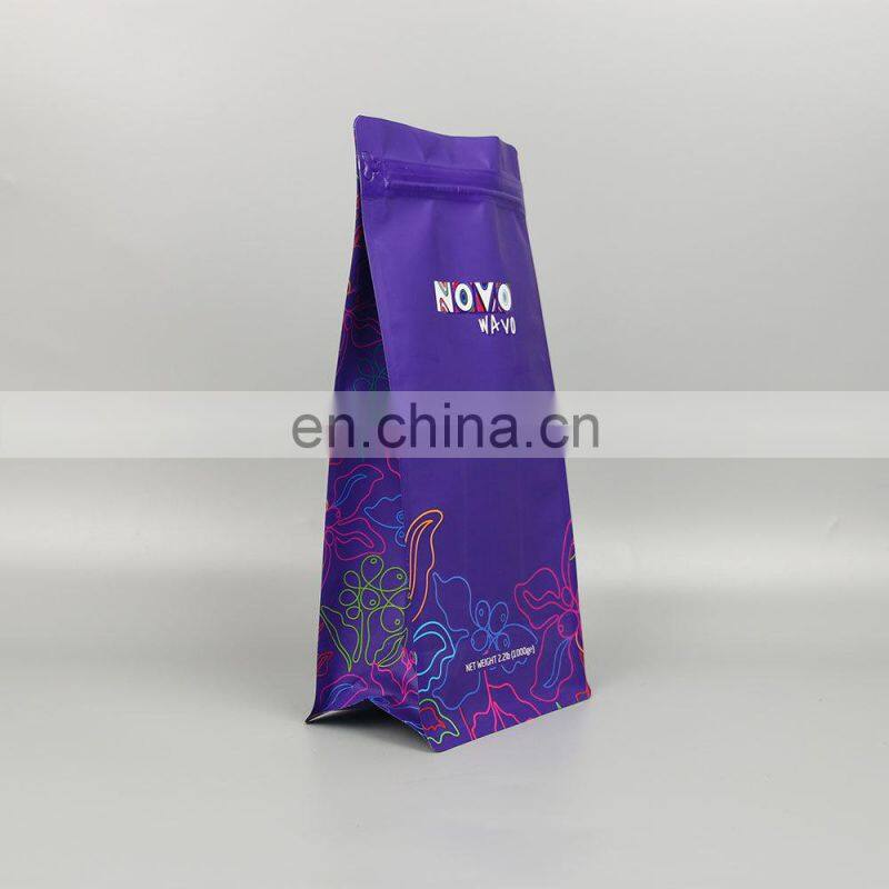 12oz plastic coffee packaging pouch coffee package bag