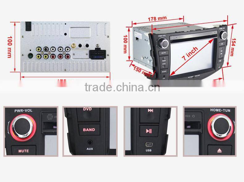 Touch Screen Double Din Car DVD Car Stereo for TOYOTA RAV4 Car Radio GPS NAV 3G WIFI Bluetooth SWC RDS Phonebook AUX 1080P USBSD