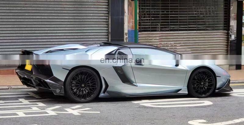 Runde Dry Carbon Fiber For Lamborghini Aventador Lp700 LP720 LP750 Upgrade Mansory Style Full Body Kit Front Rear Bumper Spoiler