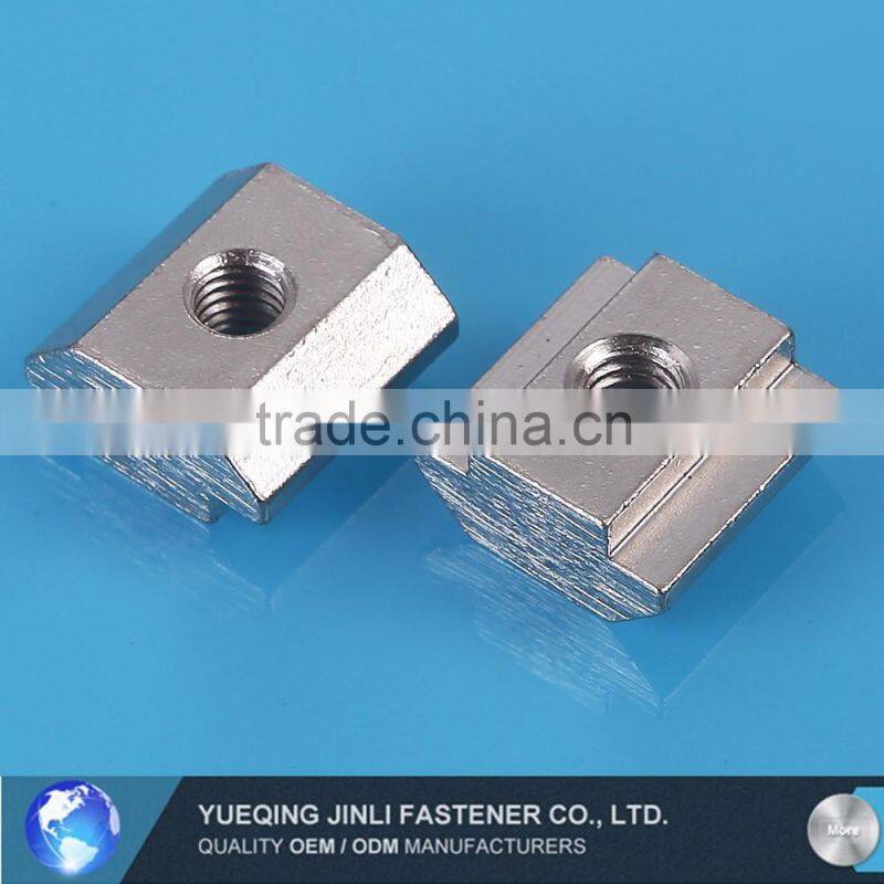 Steel With Zinc 3030-M6 M6 T Sliding Nut block M6 for 30 Aluminum Profile slot 8