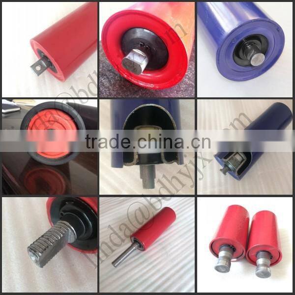 Conveyor impact idler roller used in mining and metallurgy field