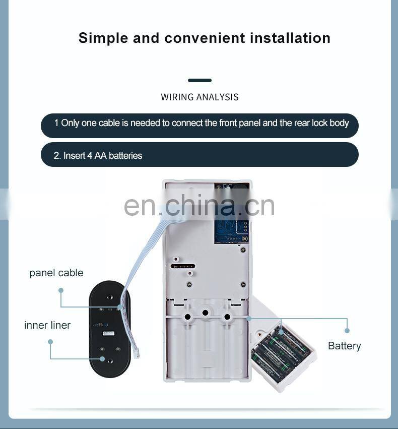 High Security Cabinet Door Lock Gym Spa Magnetic Panel Latch Card Rfid Hidden digital Cabinet Locker Lock With Free Bracelet