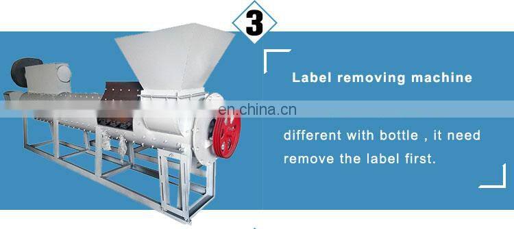 Water-ring plastic bottle crushing and cleaning machine PET material recycling equipment with factory price