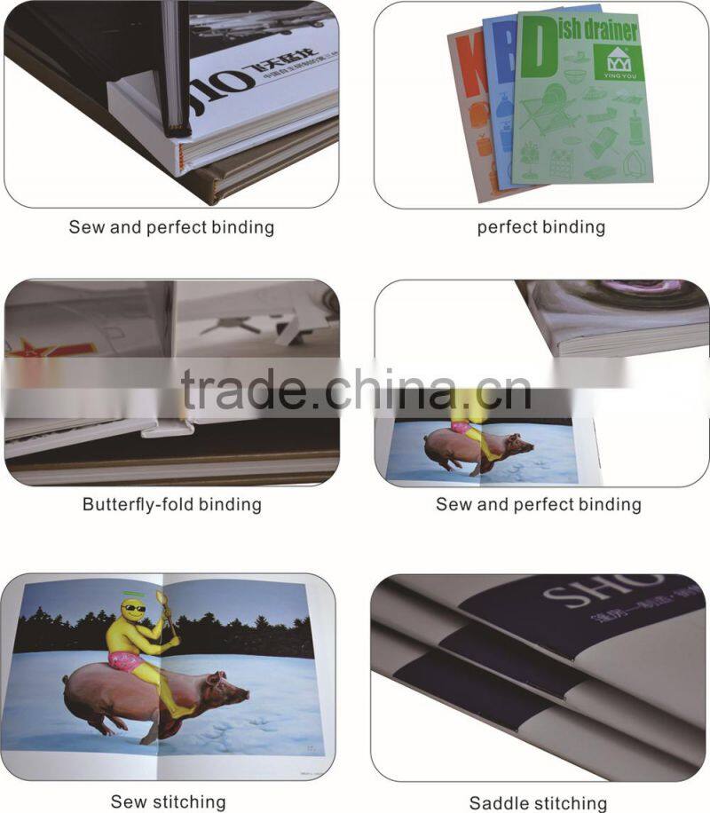 shenzhen factory special nature paper sewed stitching binding printing book
