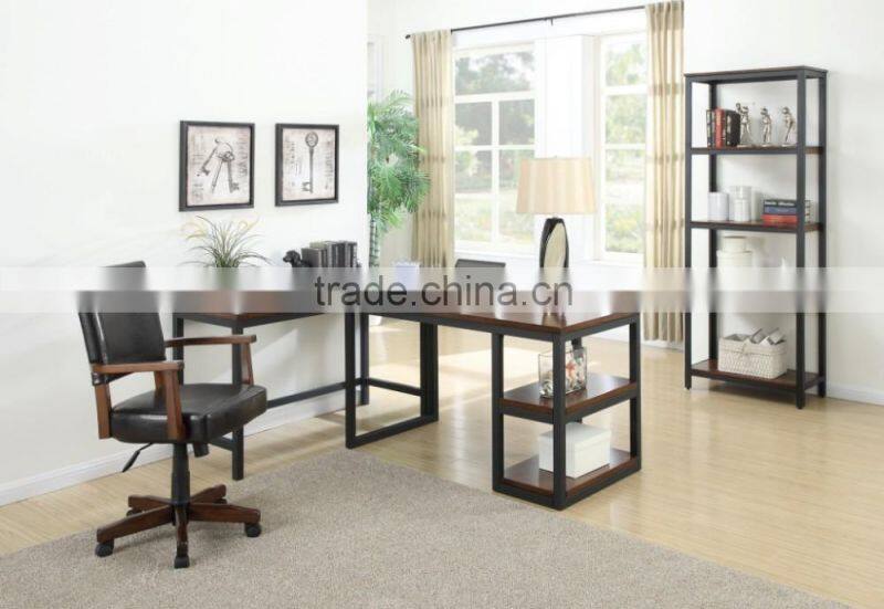 Hot selling model modern wooden corner bookcase