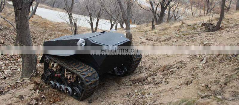 steel tracked crawler robot platform military car offroad robot chassis