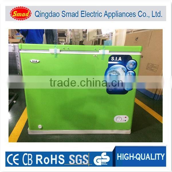 R134a Portable Single solid door Top Open Color mini Chest Freezer