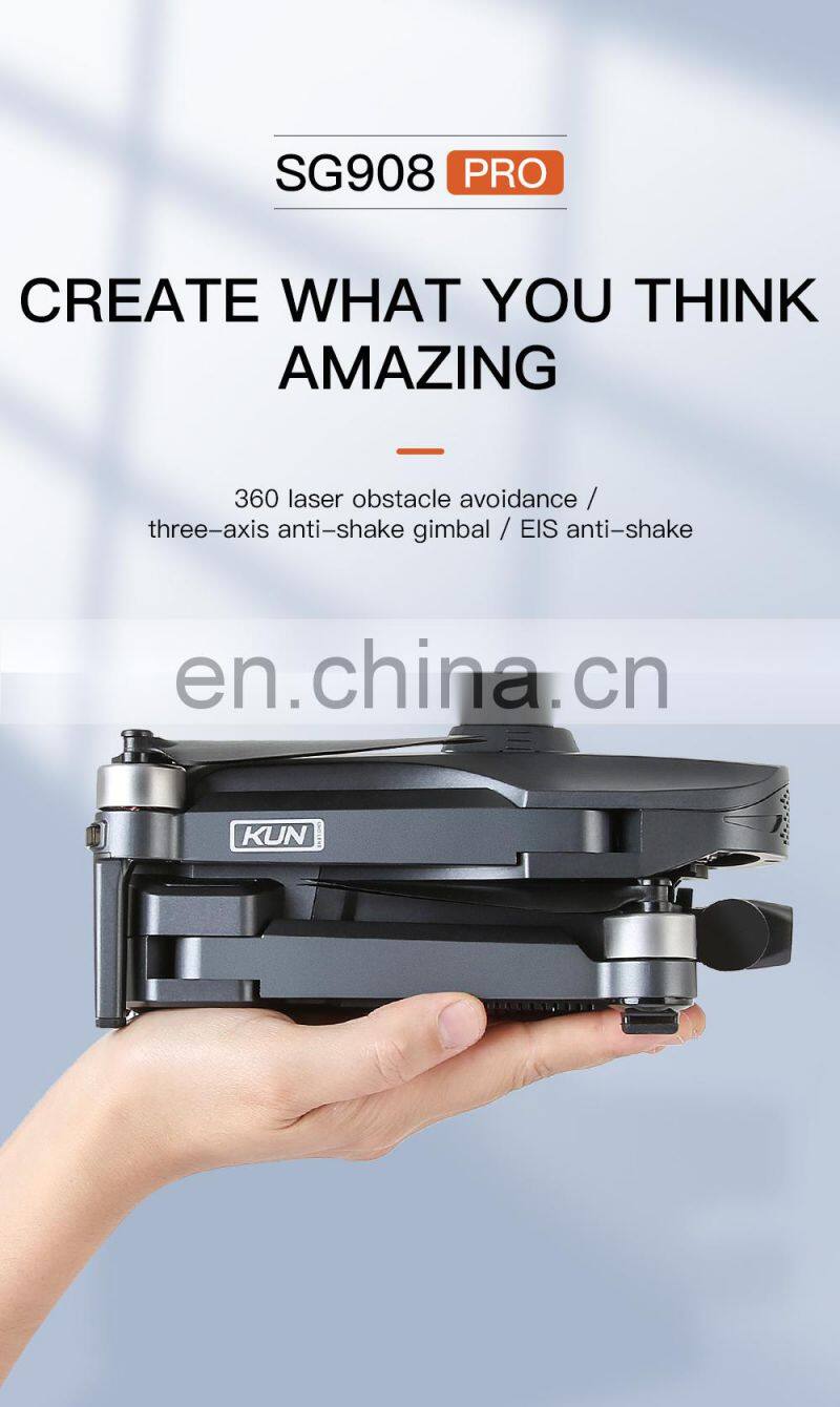 Sg908pro Camera Drone 4k Dual Hd Rc Drone Three -axis Mechanical Radio Control Toys Obstacle Avoidance